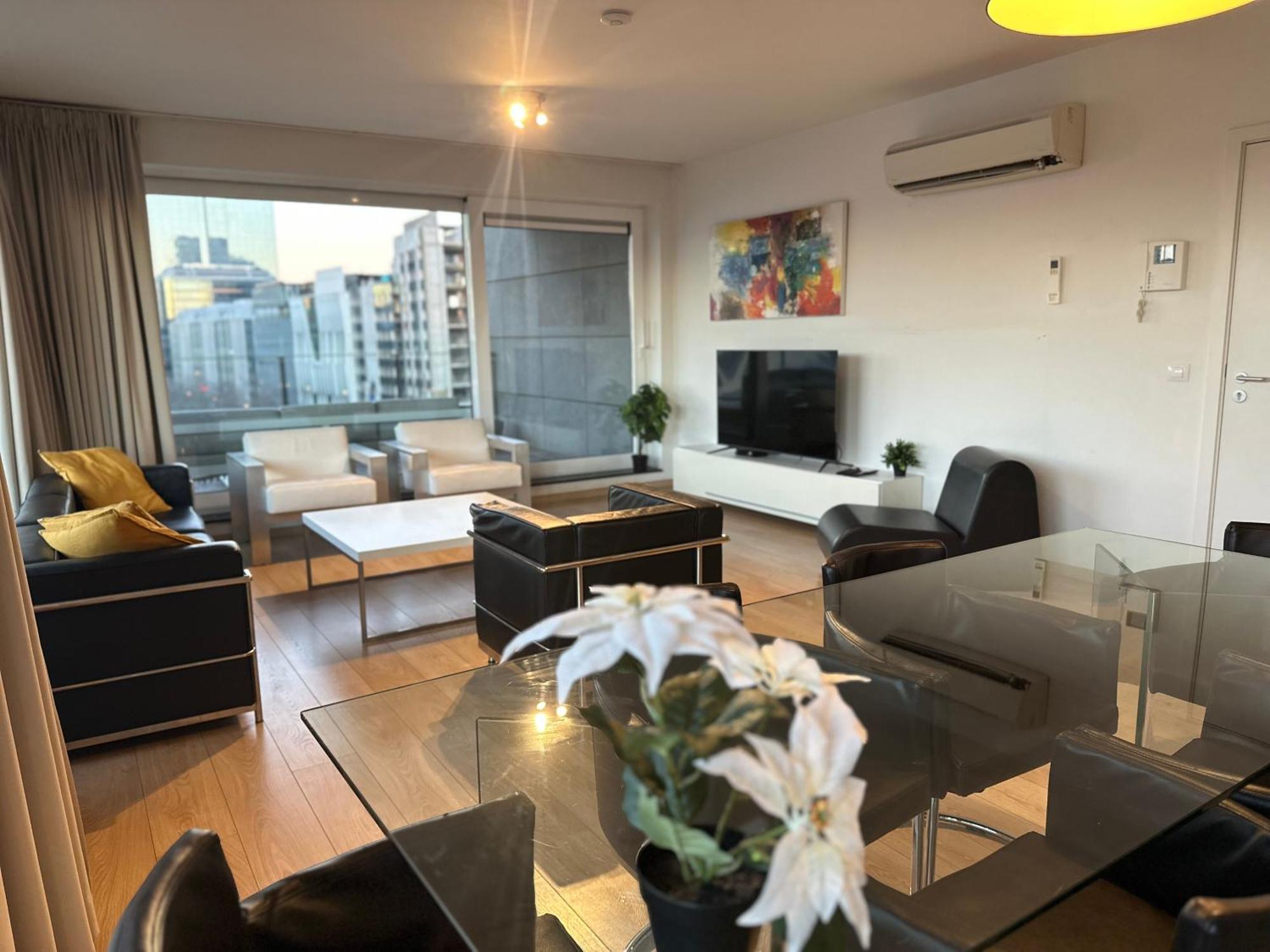 Apartment With Balcony In Brussels Center Dış mekan fotoğraf
